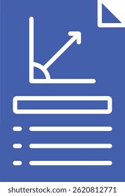 Document vector icon. Can be used for printing, mobile and web applications.