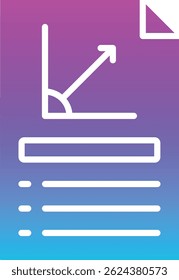 Document vector icon. Can be used for printing, mobile and web applications.