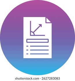 Document vector icon. Can be used for printing, mobile and web applications.