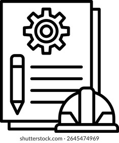 Document vector icon. Can be used for printing, mobile and web applications.