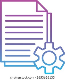 Document vector icon. Can be used for printing, mobile and web applications.