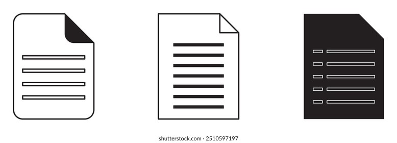 Document vector icon design eps 10