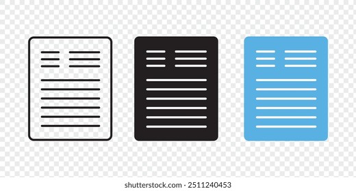 Document - vector icon EPS 10
