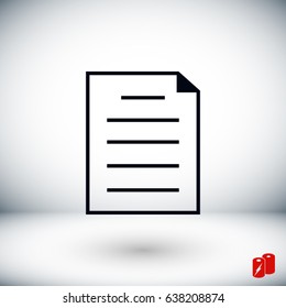 Document vector Icon, Vector EPS 10 illustration style