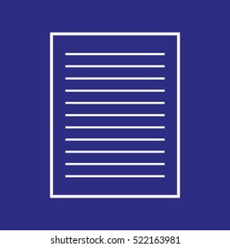 document vector icon, eps10