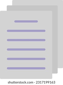 Document Vector Icon Flat Style