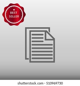 Document Vector Icon Illustration