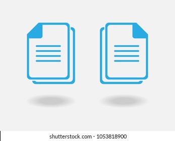 Document vector icon. Illustration isolated for graphic and web design.