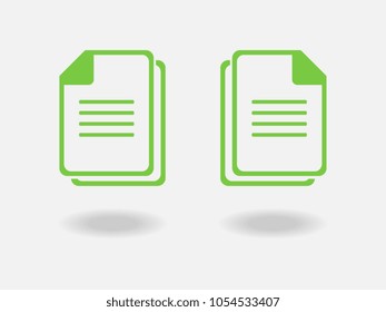 Document vector icon. Illustration isolated for graphic and web design.