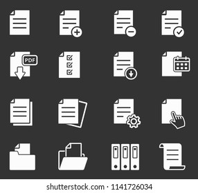 Document vector icon. Illustration isolated for graphic and web design.
