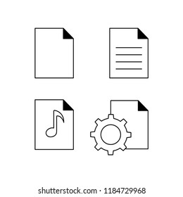 Document vector icon. Illustration isolated for graphic and web design
