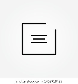 Document vector icon. Illustration isolated for graphic and web design.