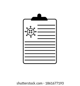 Document vector icon. Illustration isolated for graphic and web design.