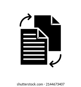 Document vector icon. Illustration isolated for graphic and web design.