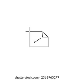 Document vector icon. Illustration isolated for graphic and web design.Clipboard, checklist, report, survey or agreement editable stroke outline icons set isolated on white background