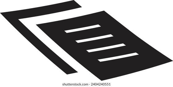Document vector icon. Illustration isolated for graphic and web design.