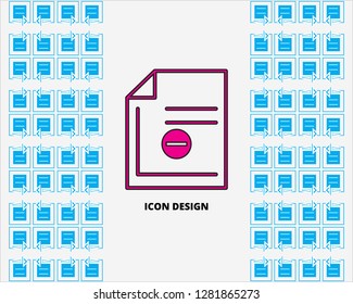 Document vector icon. with Illustration new style background isolated for graphic and web design.