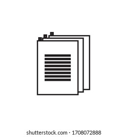 Symbol für die Vektorillustration des Dokuments