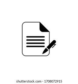 Document vector icon illustration sign