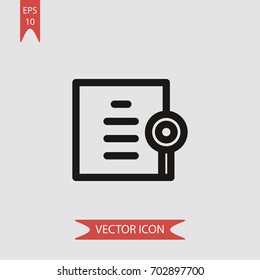Document vector icon illustration symbol