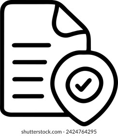 Document Vector Icon. Document Isolated Vector. Document Illustration isolated for graphic and web design.
