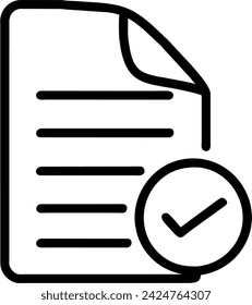 Document Vector Icon. Document Isolated Vector. Document Illustration isolated for graphic and web design.
