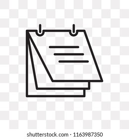Document vector icon isolated on transparent background, Document logo concept