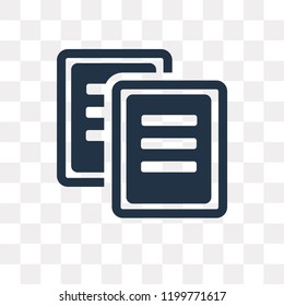 Document vector icon isolated on transparent background, Document transparency concept can be used web and mobile