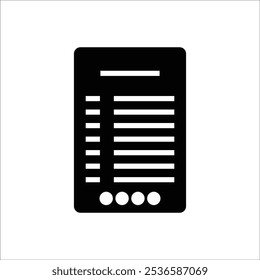 document vector icon line template