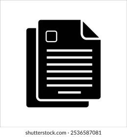 document vector icon line template