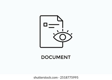 Document Vector Icon Or Logo Sign Symbol Illustration