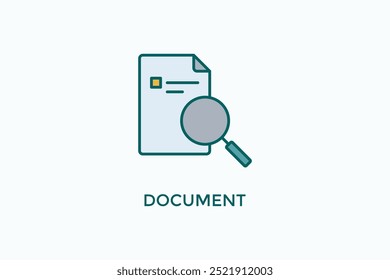 Document Vector Icon Or Logo Sign Symbol Illustration