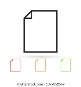 Document vector icon. lorem ipsum Flat Design JPG