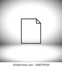 Document vector icon. lorem ipsum Flat Design JPG