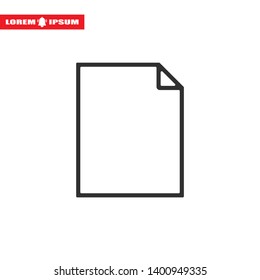 Document vector icon. lorem ipsum Flat Design JPG