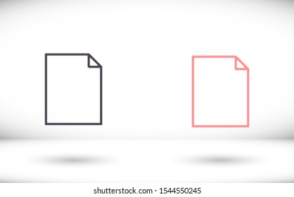 Document vector icon. lorem ipsum Flat Design JPG