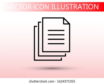 Document vector icon. lorem ipsum Flat Design JPG