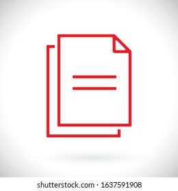 Document vector icon. lorem ipsum Flat Design JPG