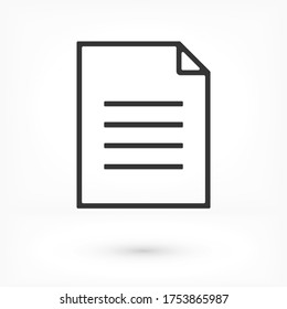 Document vector icon. lorem ipsum Flat Design JPG