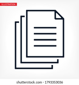 Document vector icon. lorem ipsum Flat Design JPG
