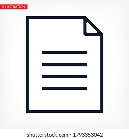 Document vector icon. lorem ipsum Flat Design JPG