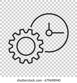 Document vector icon. Project management flat illustration.