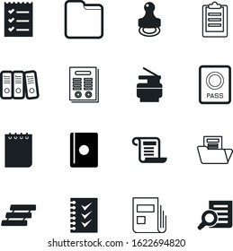 document vector icon set such as: certified, linear, paperwork, art, workplace, remember, education, real, control, approval, pass, job, magnification, shadow, find, fill, doc, copier, article, daily