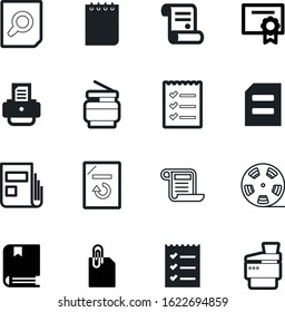 document vector icon set such as: literature, red, textbook, notepad, clip, certificate, article, legal, contracts, attach, reload, achievement, newspaper, camera, cinema, scroll, buttons, exchange