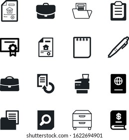 document vector icon set such as: spiral, checklist, sheet, laser, copiers, award, open, budget, professional, start, swap, copier, citizen, box, cabinet, blue, papers, mirror, library, technology