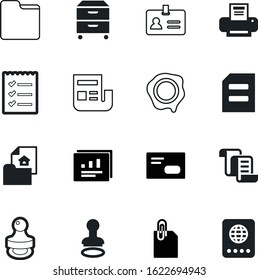 document vector icon set such as: facade, mobile, cabinet, reports, questionnaire, a, media, style, home, analysis, plan, marketing, authority, immigration, linear, citizenship, closed, journey, ink