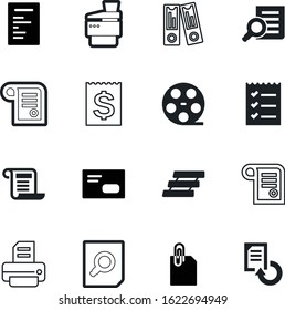 document vector icon set such as: copies, binder, list, template, photocopier, pictogram, icons, archive, post, art, replace, device, bank, bill, attachment, workplace, money, blue, card, message