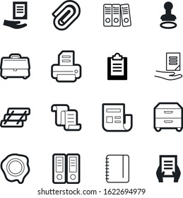 Document Vector Icon Set Such As: Inbox, Lock, Stamper, Form, Shadow, Portfolio, Diploma, News, Checkout, Spiral, Contract, Newspaper, Empty, Tag, Clipboard, Ribbon, Text, Library, Seal, Silhouette