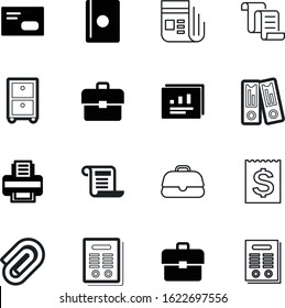 document vector icon set such as: receipt, payment, clip, pass, internet, analysis, window, accessory, airport, stock, marketing, immigration, article, catalog, vacation, credit, green, binder