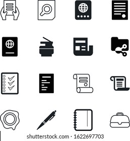 document vector icon set such as: signature, empty, lens, machine, info, scroll, searching, copiers, photocopy, tag, folders, copier, server, pad, portfolio, shop, article, retro, case, diploma